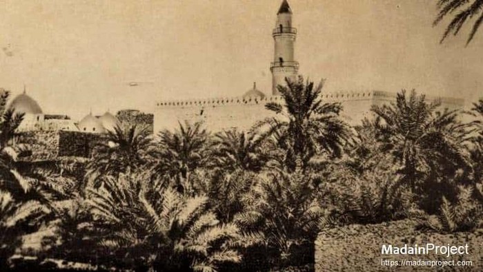 Foto Lama Bangunan Awal Masjid Quba