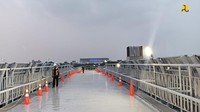 Lebih lanjut Kepala Balai Besar Pelaksanaan Jalan Nasional (BBPJN) DKI Jakarta - Jawa Barat, Brawijaya menambahkan bahwa JPO tersebut dibangun dengan trase sepanjang 453 m dan lebar jalur pedestrian 6 m.