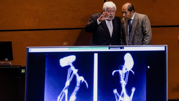 Diklaim Tubuh Asli dan Bukan Rekayasa, Begini Penampakan Jasad Alien di Meksiko