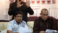 Pengumuman penetapan itu dipimpin langsung oleh Ketua KPU RI Hasyim Asyari dan dibacakan Komisioner KPU Idham Holik.  