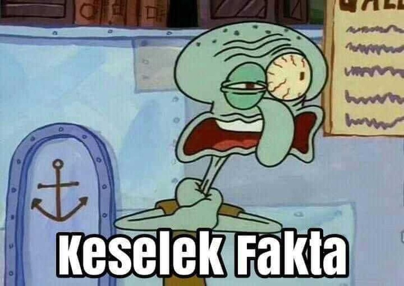 Waktu kecil selalu berpikir bahwa Squidward nggak asik kayak Spongebob dan Patrick. Tapi makin dewasa kok makin mirip Squidward?