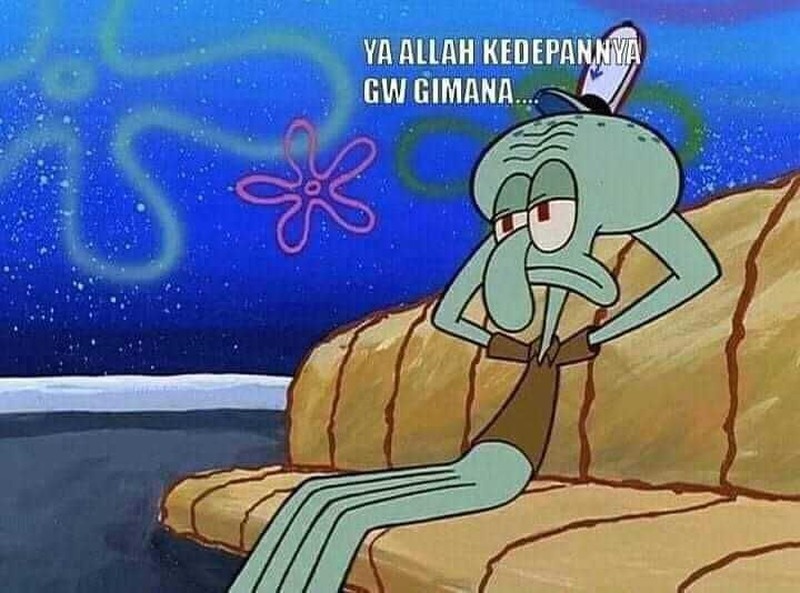 Waktu kecil selalu berpikir bahwa Squidward nggak asik kayak Spongebob dan Patrick. Tapi makin dewasa kok makin mirip Squidward?