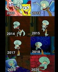 Waktu kecil selalu berpikir bahwa Squidward nggak asik kayak Spongebob dan Patrick. Tapi makin dewasa kok makin mirip Squidward?