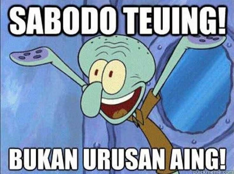 Waktu kecil selalu berpikir bahwa Squidward nggak asik kayak Spongebob dan Patrick. Tapi makin dewasa kok makin mirip Squidward?