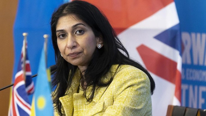 Mendagri Inggris Suella Braverman (AP Photo/File)