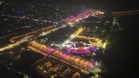Warga Ayodhya menciptakan Rekor Dunia Guinness baru untuk menyalakan lampu dalam jumlah besar.  
