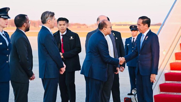 Presiden Joko Widodo (Jokowi) tiba di Washington DC, usai dari Riyadh, Arab Saudi.