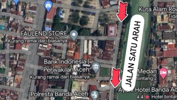Rekayasa lalu linta di Jalan Cut Mutia, Banda Aceh. (Dok Polresta Banda Aceh)