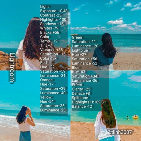 Rumus Lightroom Pantai Cerah.