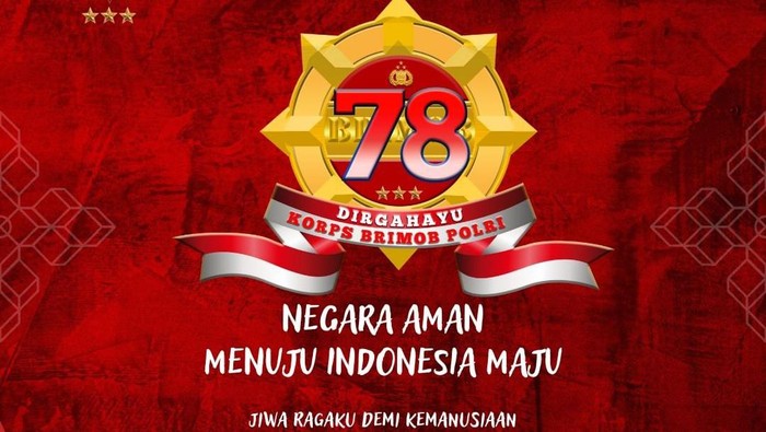 Tema dan Logo HUT Ke-78 Korps Brimob Polri Tahun 2023