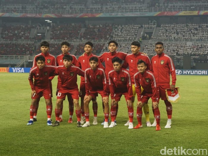 Timnas Indonesia U-17 di Stadion Gelora Bung Tomo jelang laga perdana Piala Dunia U-17 Melawan Ekuador.
