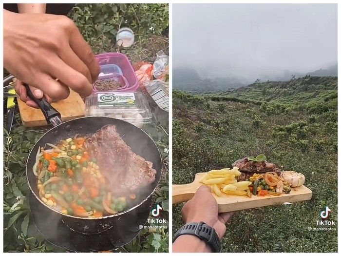 Ada di Atas Gunung, 5 Orang Ini Tetap Bisa Makan Steak dan Pizza