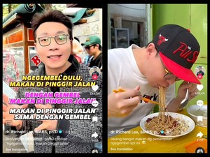 dr. Richard Lee Ngegembel Makan di Pinggir Jalan, Netizen Ramai Komentar