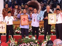 Foto-foto Lengkap Hasil Pengundian Nomor Urut Pilpres 2024