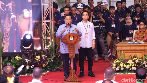 Foto-foto Lengkap Hasil Pengundian Nomor Urut Pilpres 2024