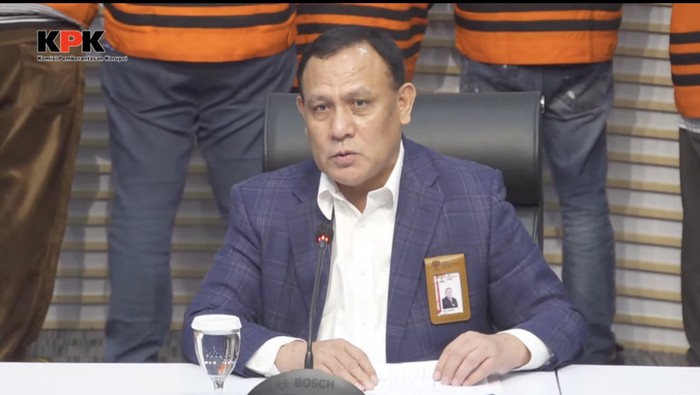 Ketua KPK Firli Bahuri saat jumpa pers kasus Pj Bupati Sorong