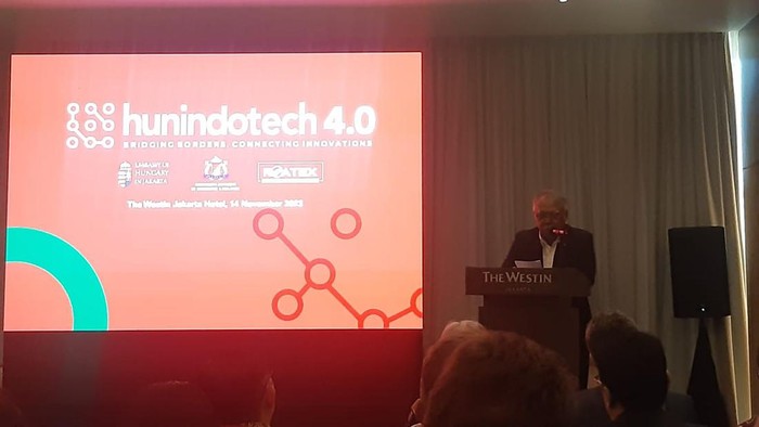 Menteri PUPR Basuki Hadimuljono di acara Hunindotech 4.0