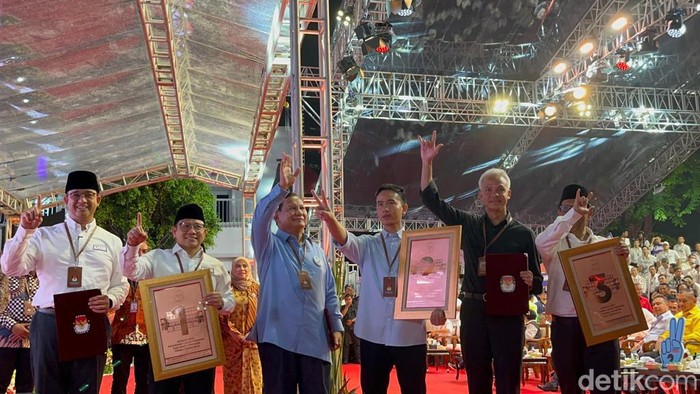 Pengundian nomor urut capres-cawapres di KPU