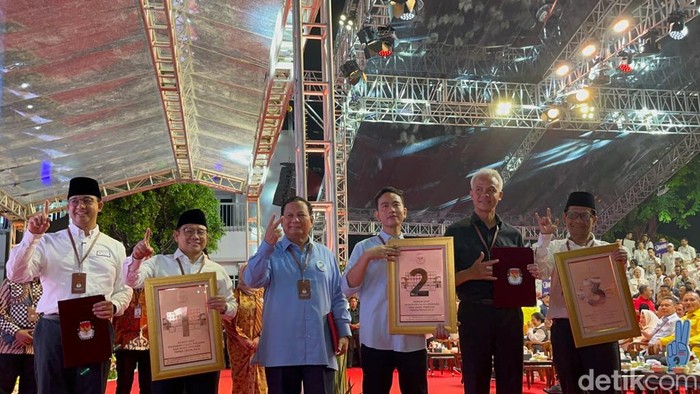 Pengundian nomor urut capres-cawapres di KPU