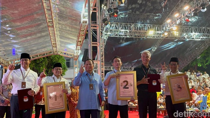 Pengundian nomor urut capres-cawapres di KPU