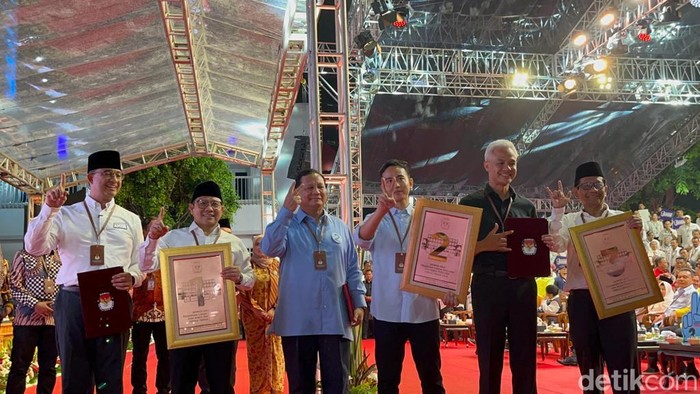 Pengundian nomor urut capres-cawapres di KPU