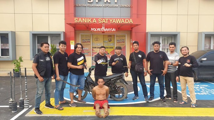 Perampok bersenjata pedang samurai di Banyuasin ditangkap.