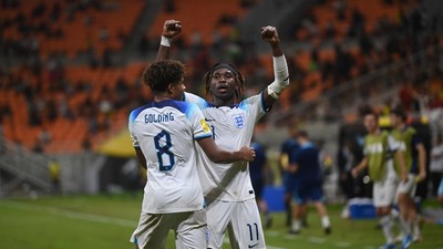 Gol Joel Ndala Bawa Inggris Puncaki Klasemen Grup C Piala Dunia U-17