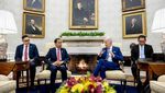 Potret Jokowi Temui Biden di Gedung Putih, Bawa Pesan Palestina