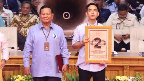 Prabowo-Gibran kantongi Nomor Urut 2 di Pilpres 2024