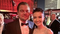 Di sana ia pun bertemu dengan sejumlah selebritas Hollywood seperti Leonardo DiCaprio. Dok. Instagram