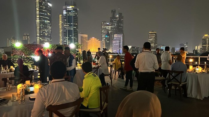 Rooftop KPU lokasi gala dinner pengundian nomor urut capres-cawapres Pilpres 2024, Selasa (14/11/2023).