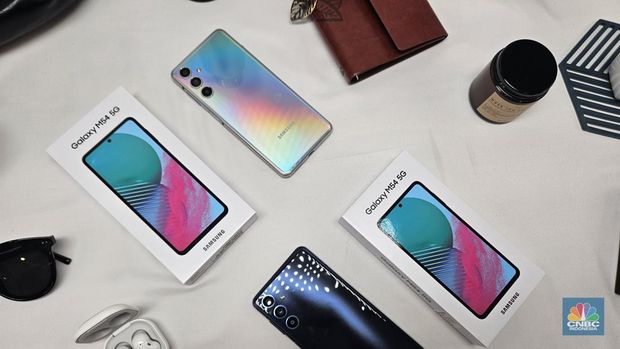 Samsung resmi meluncurkan M54 5G di Indonesia pada (10/11/2023). (CNBC Indonesia/Intan Rakhmayanti Dewi)