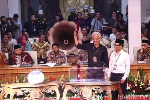 Semringah Ganjar-Mahfud Dapat Nomor 3 di Pilpres 2024