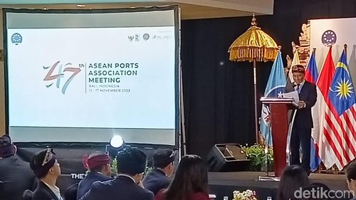 Suasana dalam acara 47th APA Meeting di Badung, Bali pada Selasa (14/11/2023).