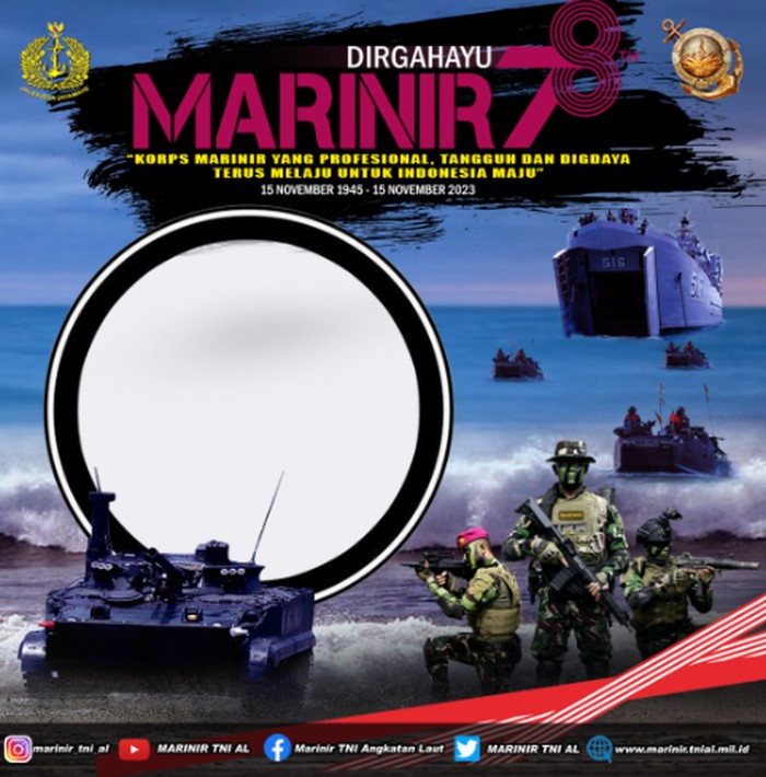Twibbon HUT ke-78 Korps Marinir