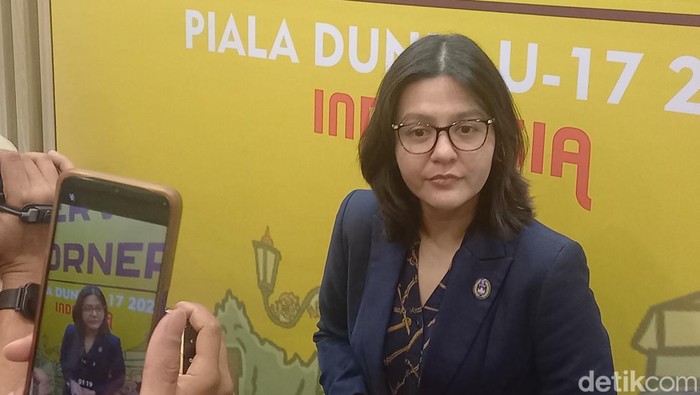 Waketum PSSI Ratu Tisha di Solo, Selasa (14/11/2023).