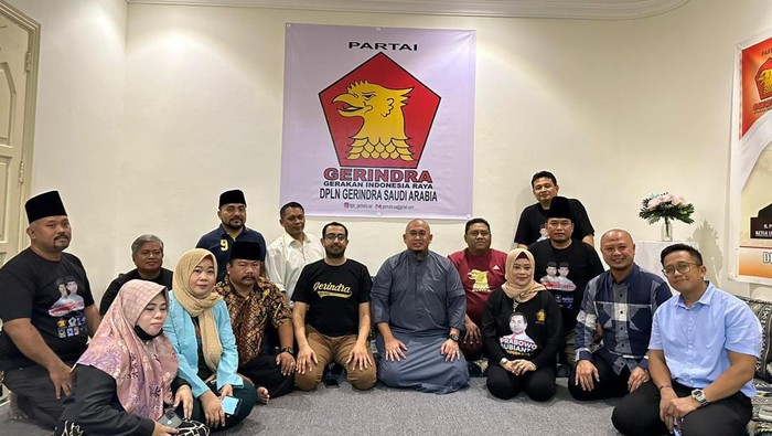 Andre bertemu dengan Dewan Pimpinan Luar Negeri (DPLN) Gerindra dan TKN Prabowo-Gibran Arab Saudi.