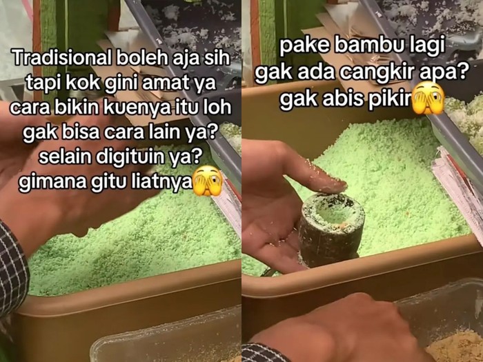 Cetakan kue putu bambu