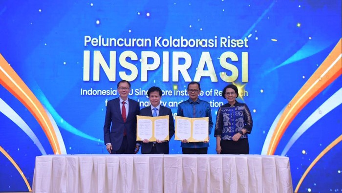 Gandeng NTU dan 4 kampus riset Indonesia, Kemendikbudristek luncurkan Inspirasi sebagai program kolaborasi riset.