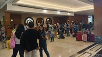 Dari pantauan di lokasi, banyak tamu yang memadati Hotel Sultan.Foto: Samuel Gading/detikcom