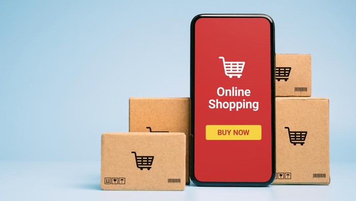 Ilustrasi Online Shopping atau Toko Online