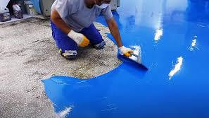 Iustrasi Penerapan Epoxy Lantai
