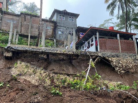Longsor di Kabupaten Kebumen, Jawa Tengah, Rabu (15/11/2023).