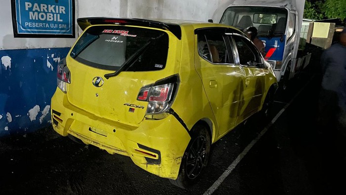 Mobil tabrak lari diamankan Satlantas Polres Ternate.
