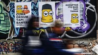 Mural tersebut merupakan wujud ekspresi dari para seniman.