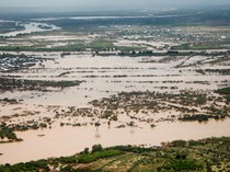 Penampakan dari Udara Banjir Rendam Somalia
