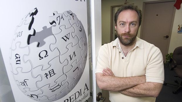 Wikipedia founder Jimmy Wales.  (AP Photo/Steve Nesius)
