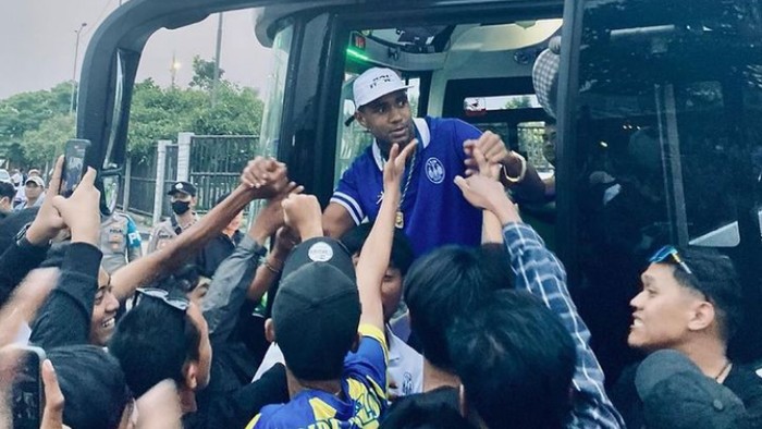 Penyerang PSIM Jogja, Augusto Neto usai laga PSKC Cimahi vs PSIM. Foto diunggah Rabu (15/11/2023).