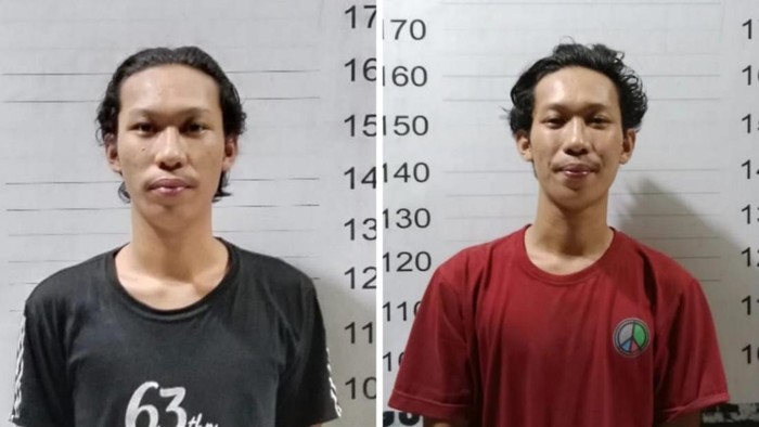Remaja kembar di Makassar diamankan polisi usai menganiaya tetangga karena ditegur mencuri mangga. Dokumen Istimewa