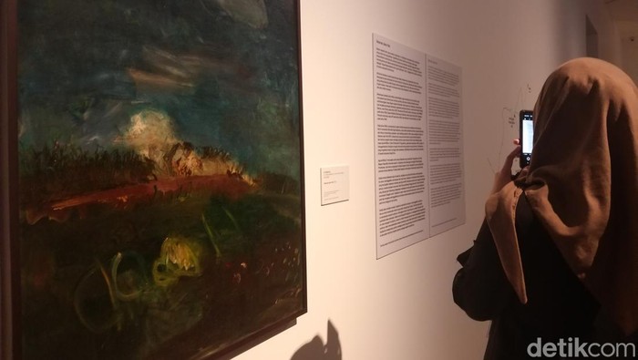 Selamat Jalan Pak karya S Sudjojono Lukisan berjudul Selamat Jalan Pak karya S Sudjojono dipamerkan di Museum Macan dalam event Voice Against Reason.